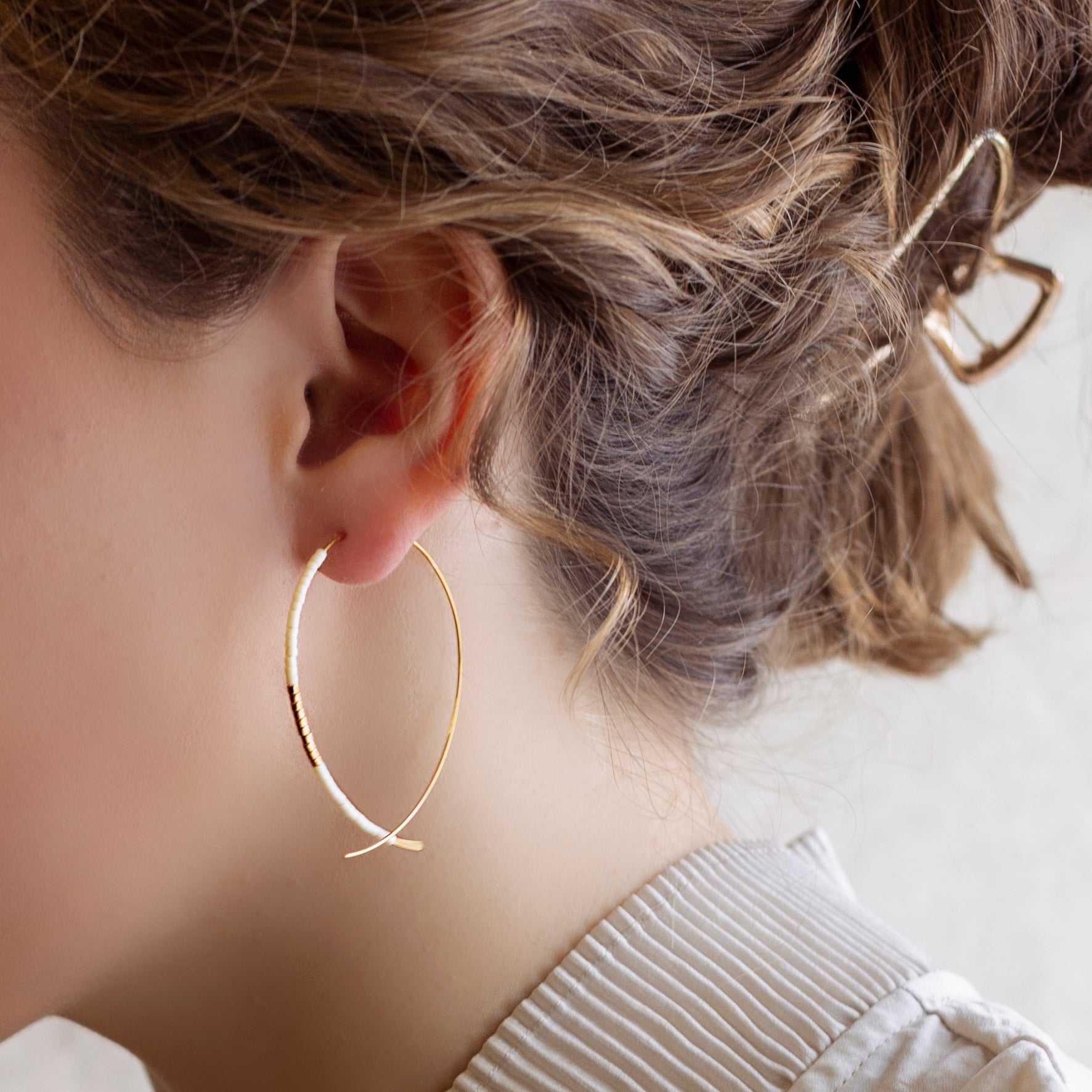 Norah Earrings - Ivory