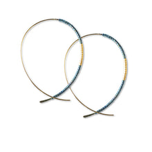 Norah Earrings - Metallic Blue
