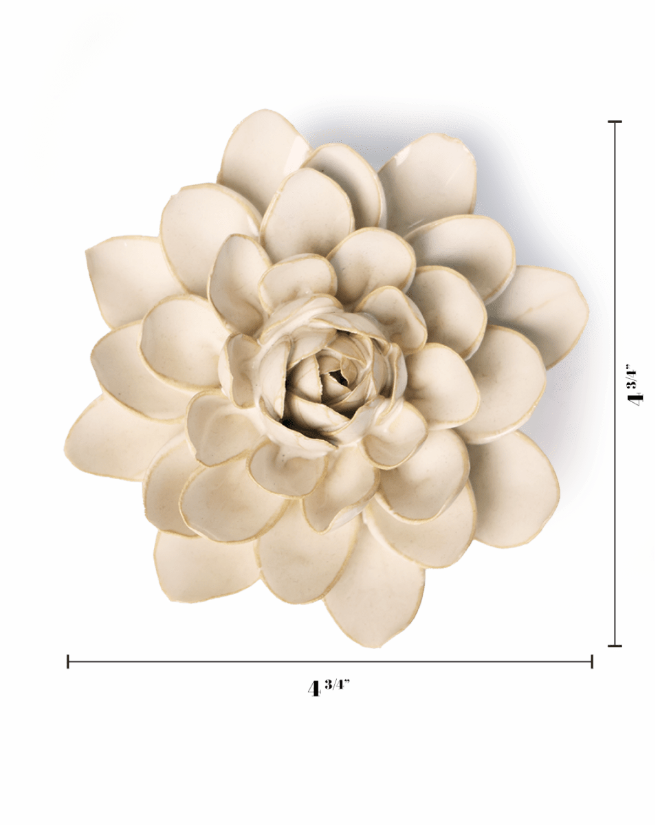 CERAMIC FLOWER-IVORY SNOWDROP