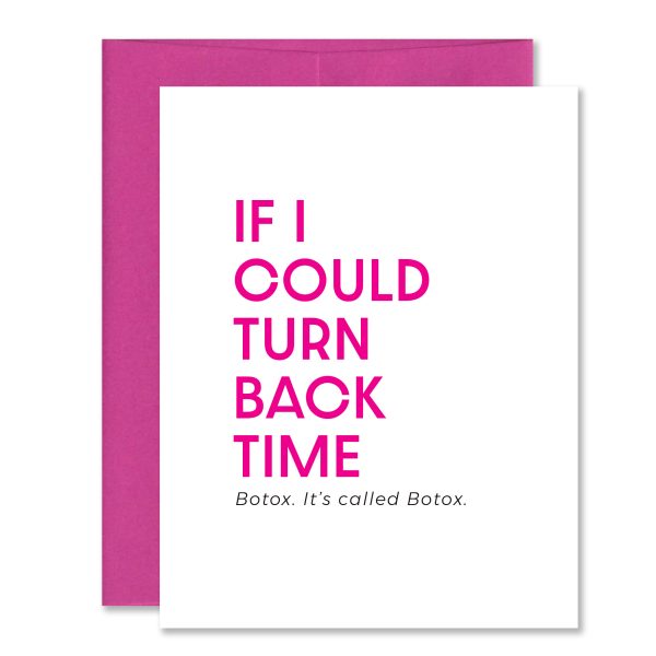 If I Could Turn Back Time - Funny Botox Card - Cher Card