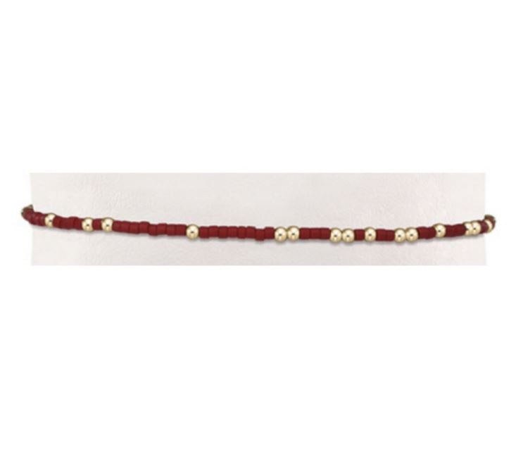 Gameday Hope Unwritten Bracelet - Crimson - White