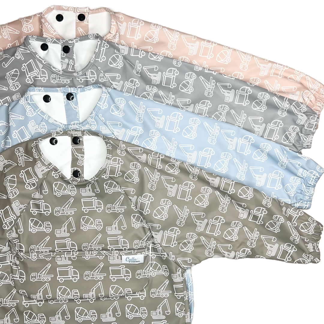 THE GRAYSON LONG SLEEVE BIB-CONSTRUCTION-CLOUD GRAY