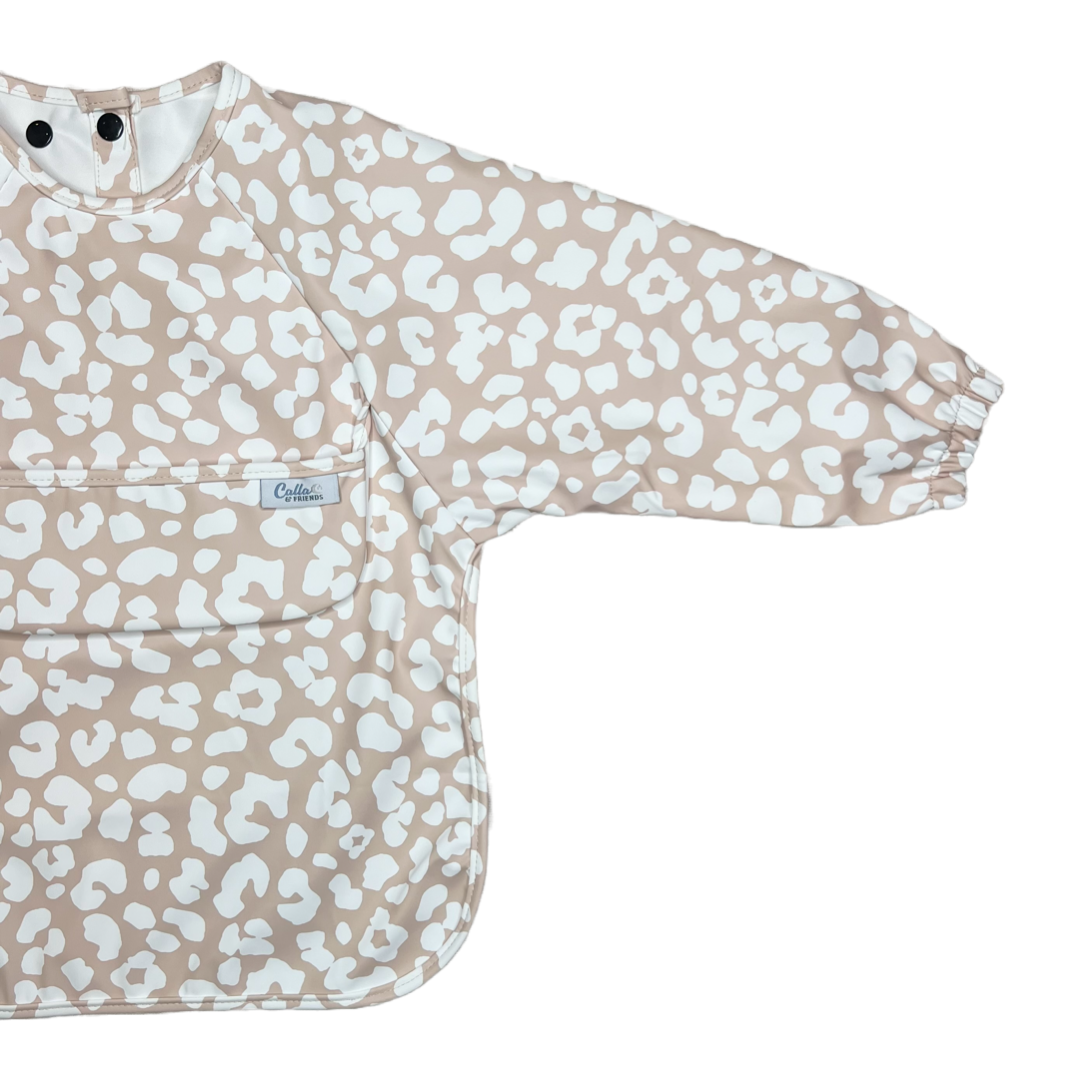 THE GRAYSON LONG SLEEVE BIB-LEOPARD-PETAL PINK