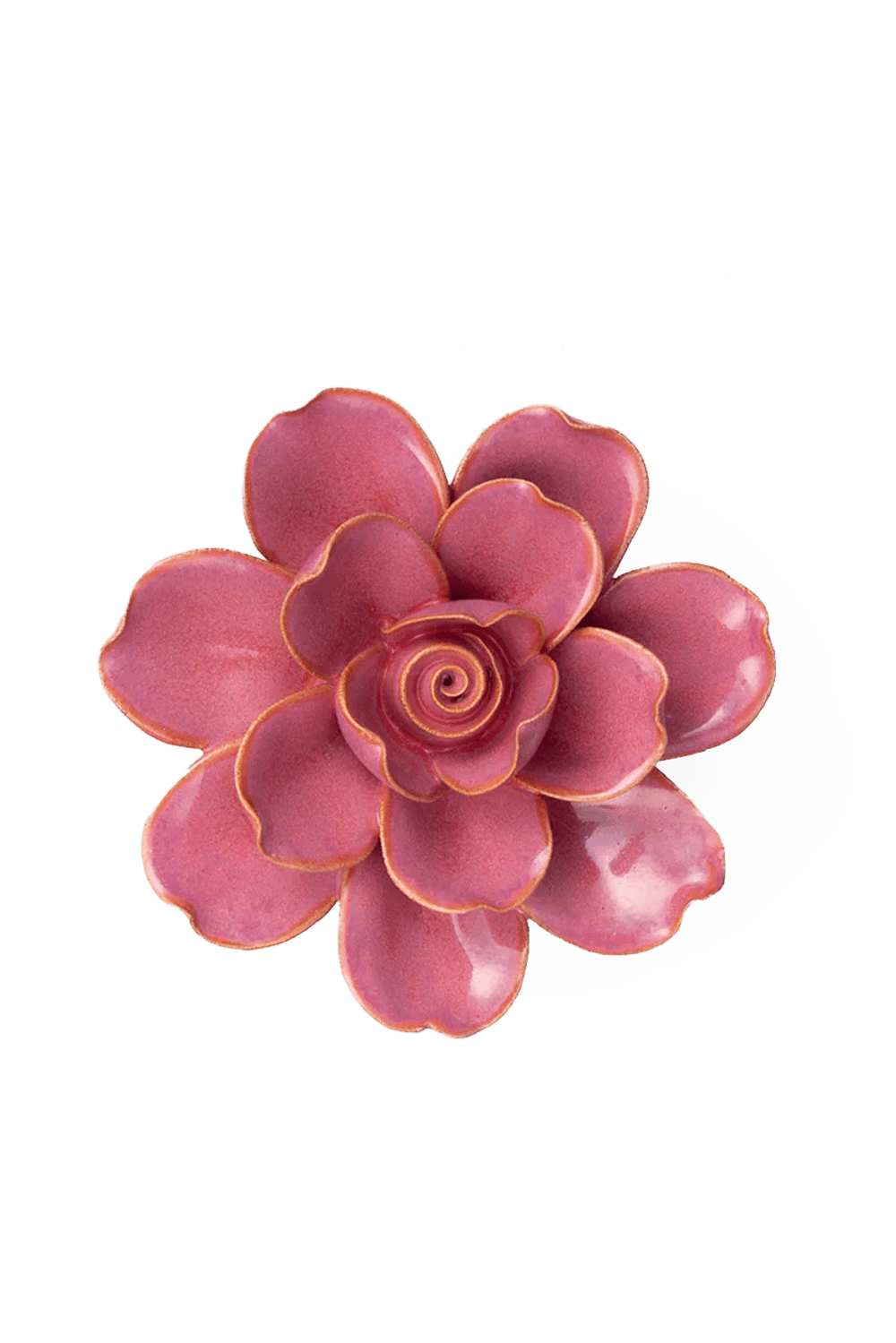 CERAMIC FLOWER-BLUSH PINK TAHITIAN GARDENIA