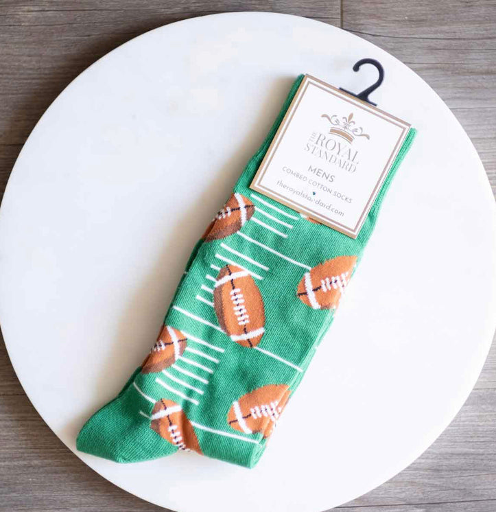 Men's Football Socks Green/Brown
