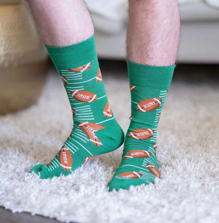 Men's Football Socks Green/Brown