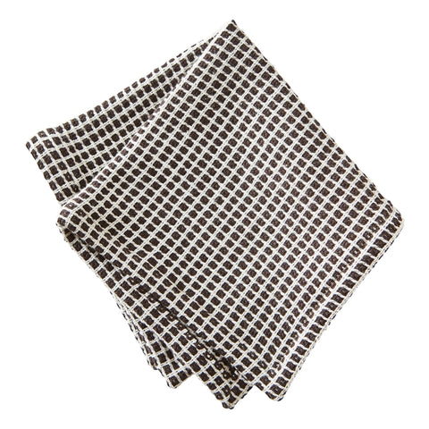 Tag Textured Check Dishcloth Gray (set of 2)