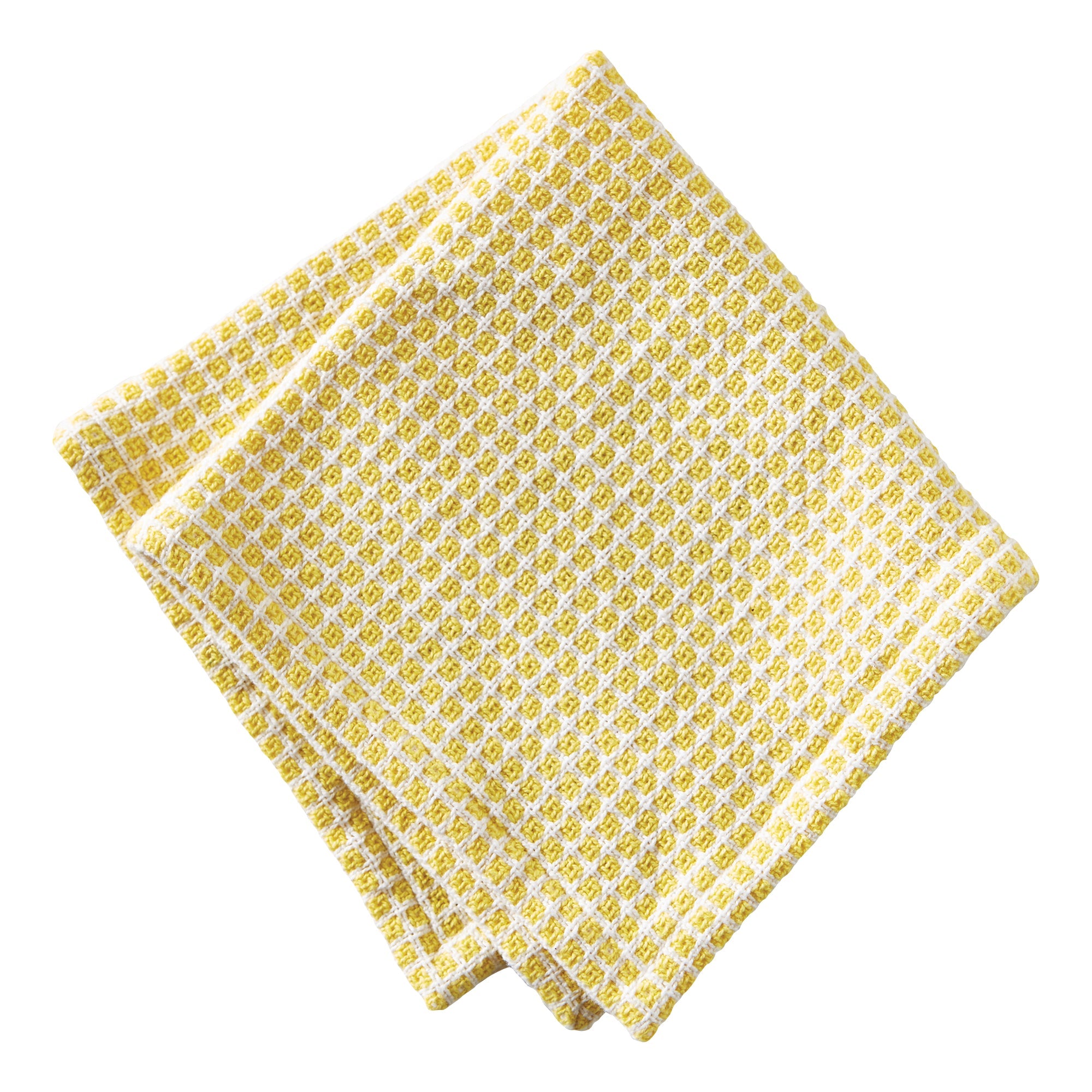 Tag Textured Check Dishcloth Honey (set of 2)