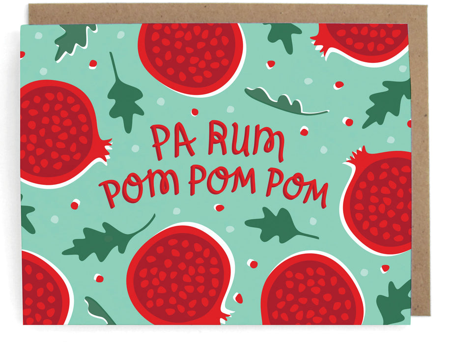 Pa Rum Pom Pom Greeting Card