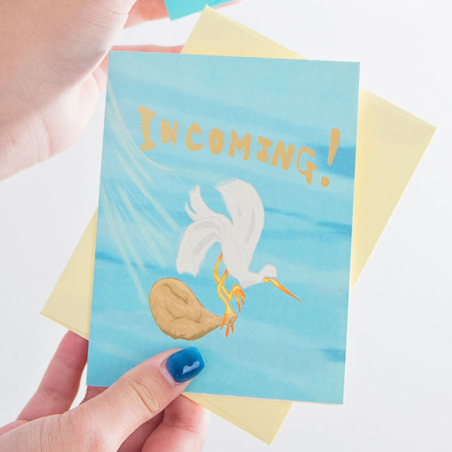 Stork Greeting Card