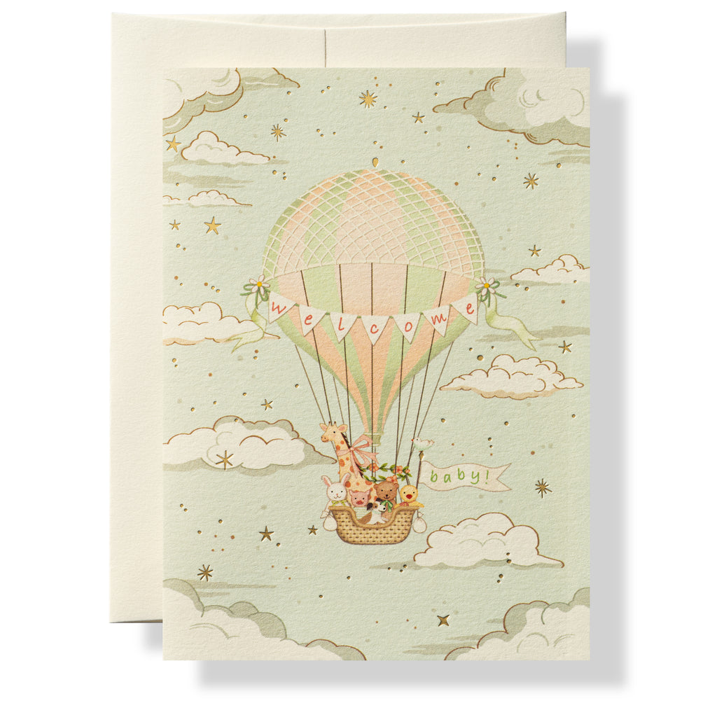 WELCOME BABY GREETING CARD