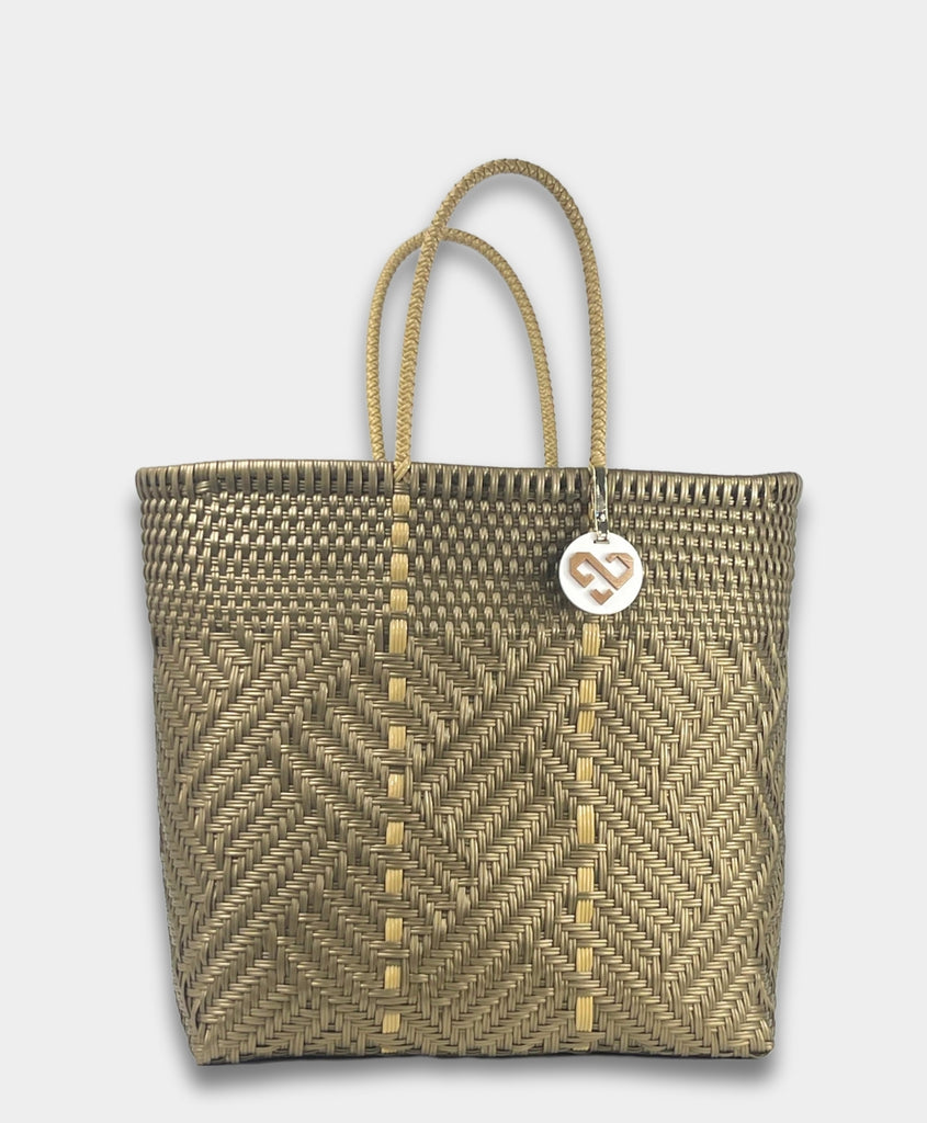 GLIMMER GOLDEN TOTE BAG