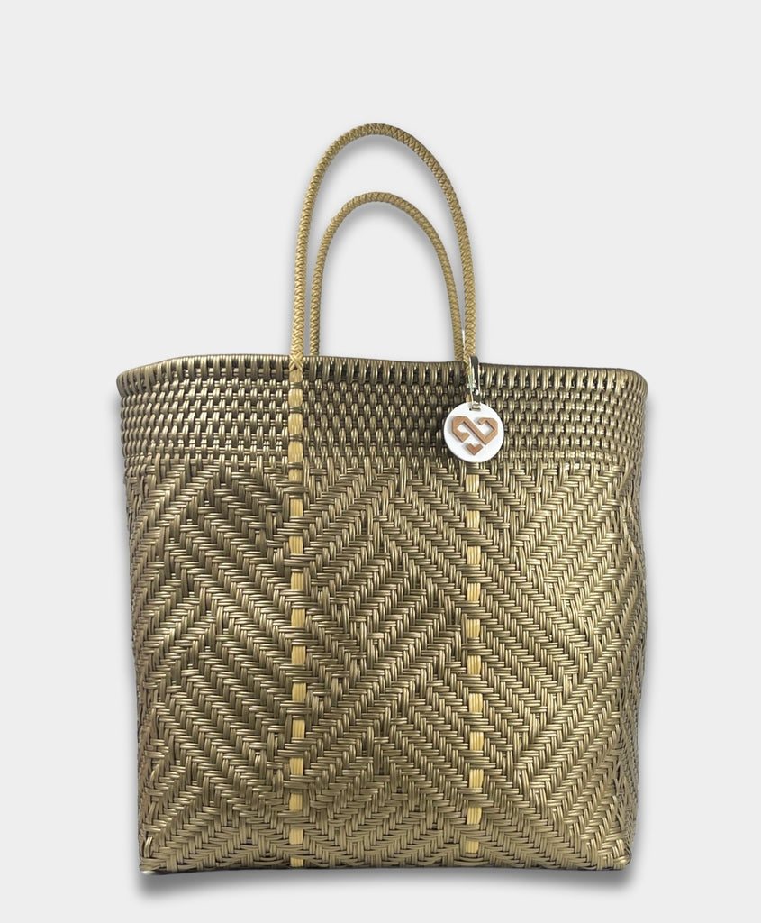 GLIMMER GOLDEN TOTE BAG
