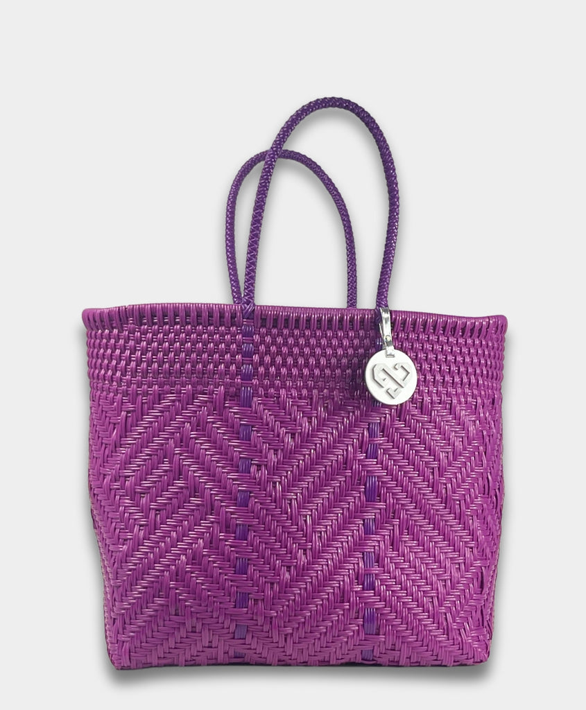 GLIMMER PURPLE TOTE BAG