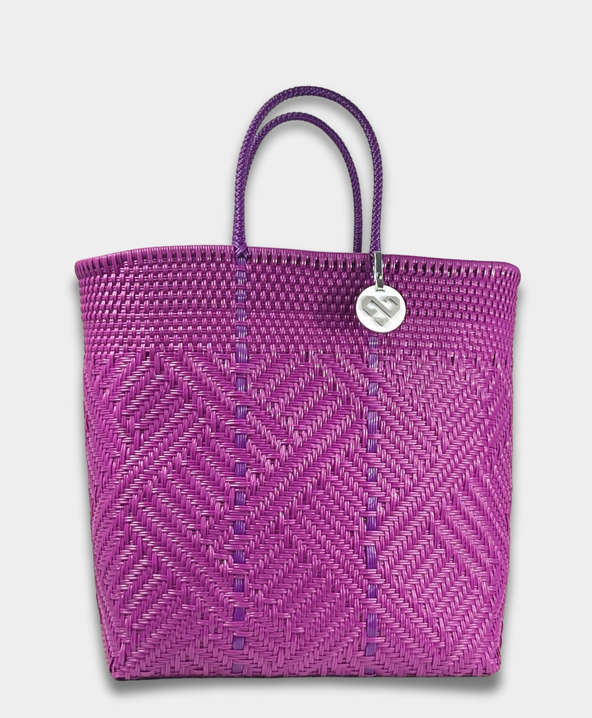 GLIMMER PURPLE TOTE BAG