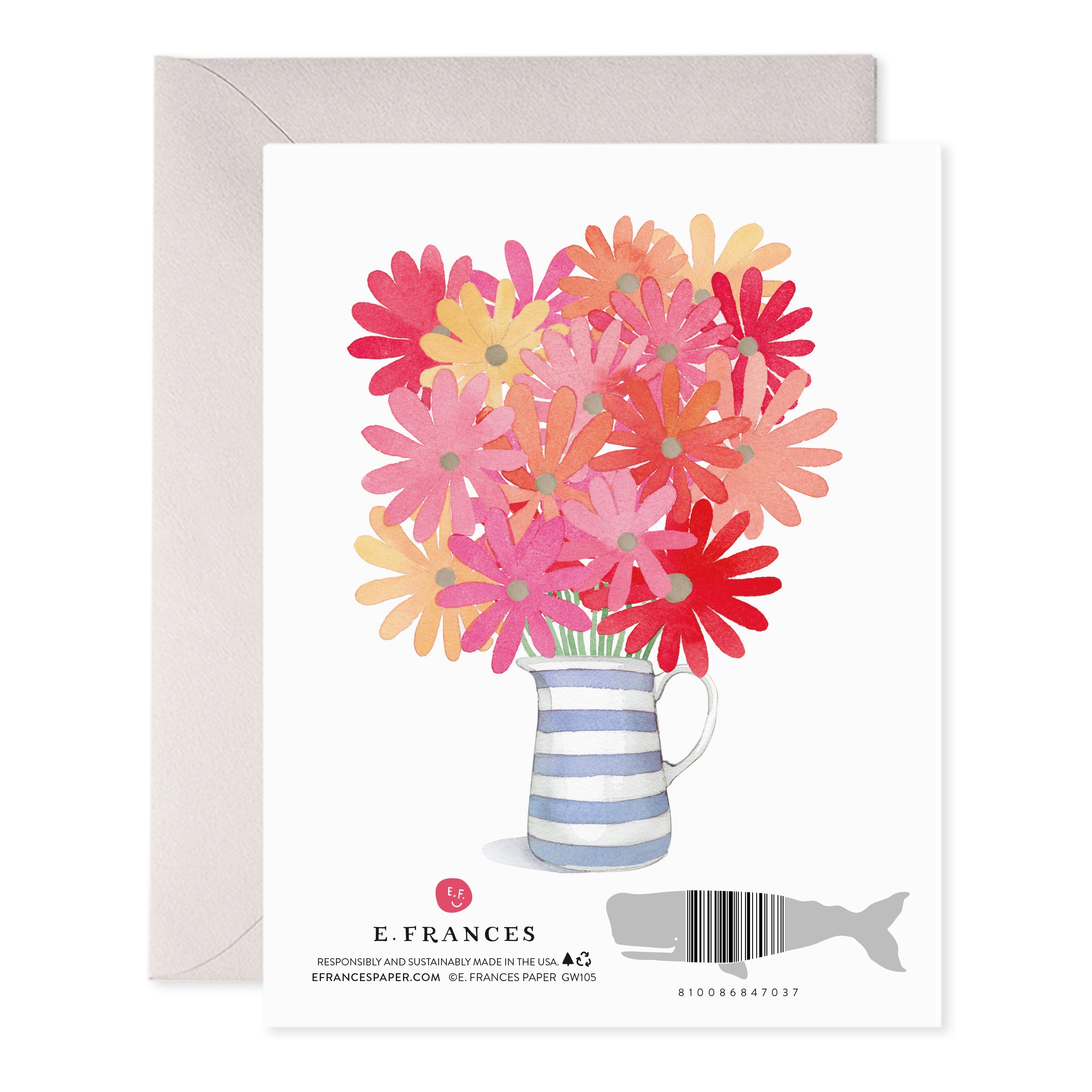 GET WELL FLOWERS-GREETING CARD