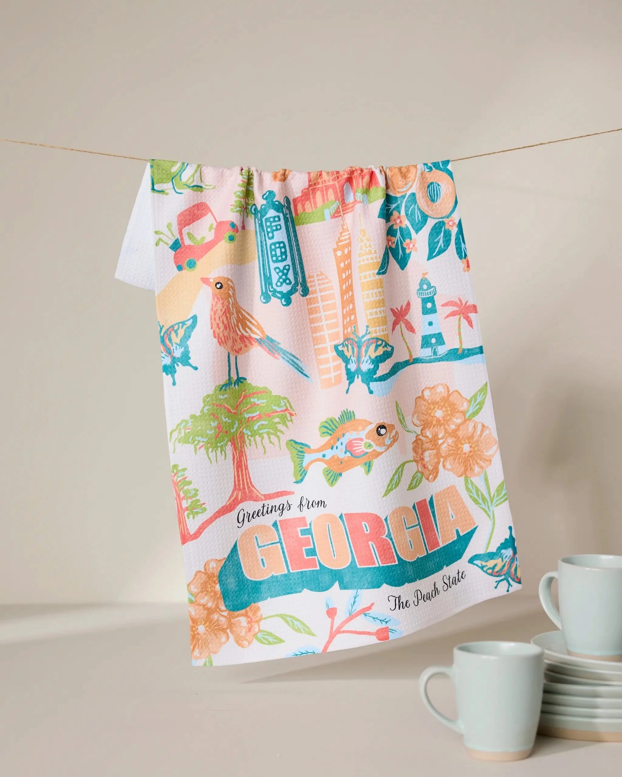 Tea Towel - Greetings from Georgia