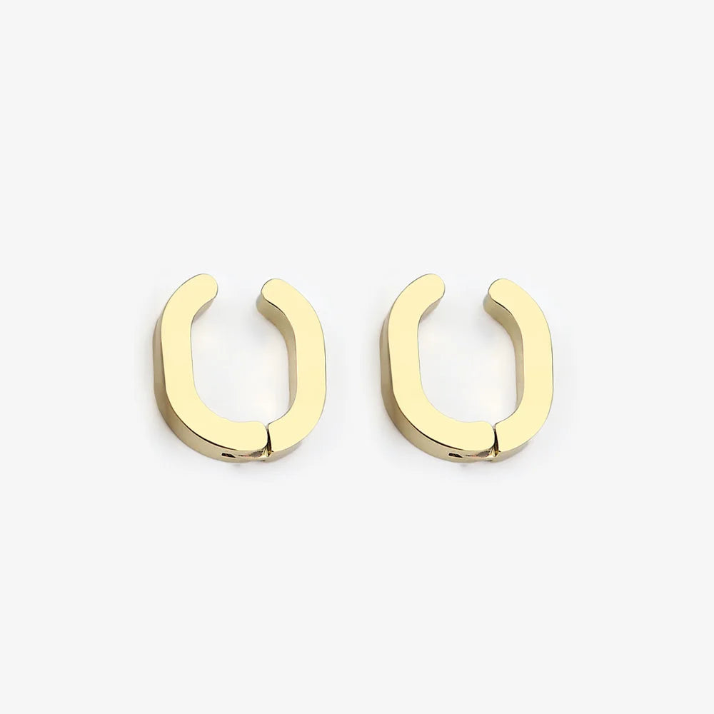 Ivy - Singles, Gold, Horse Shoe Earrings