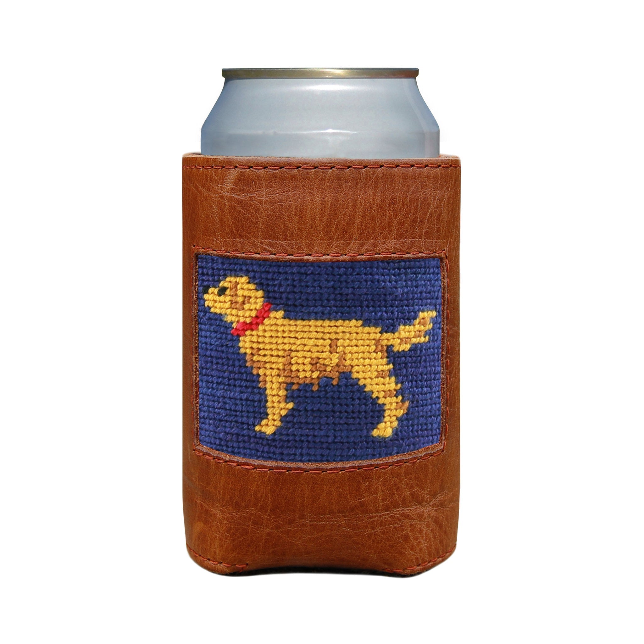 Golden Retriever (Classic Navy) - Needlepoint Can Cooler