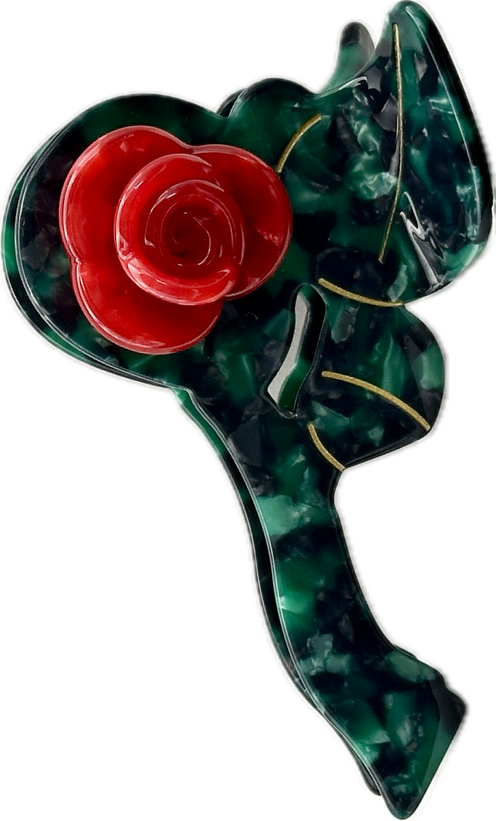 rose hair clip