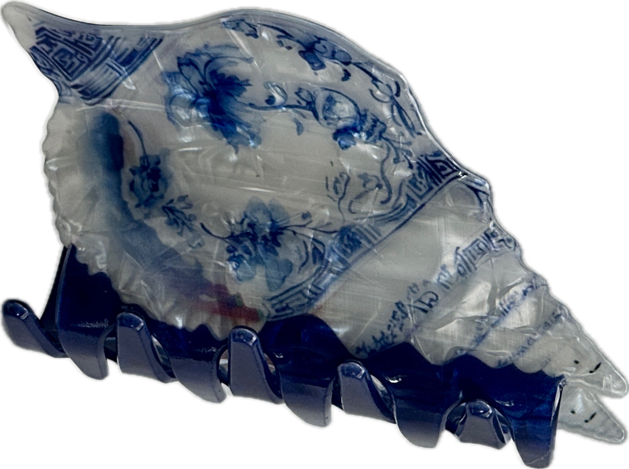 BLUE SHELL HAIR CLIP