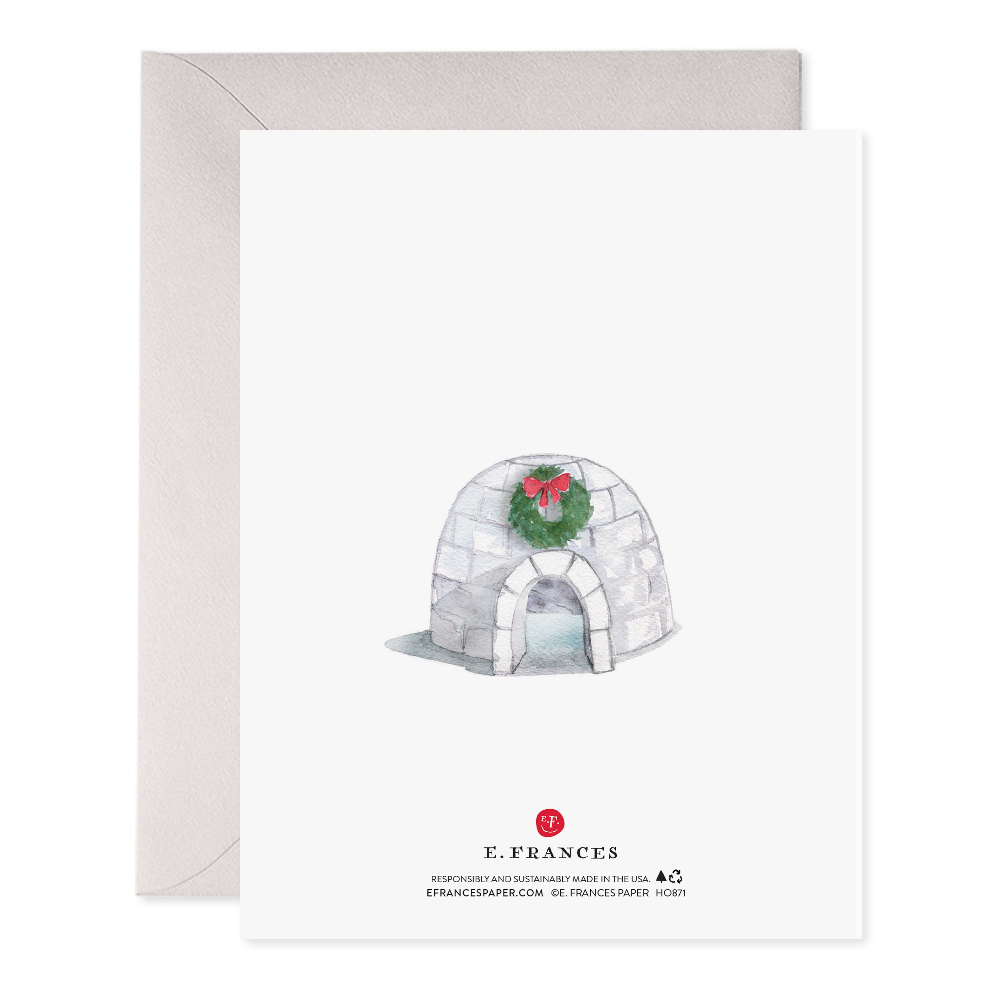 JOLLY PUFFINS HOLIDAY CHRISTMAS GREETING CARD