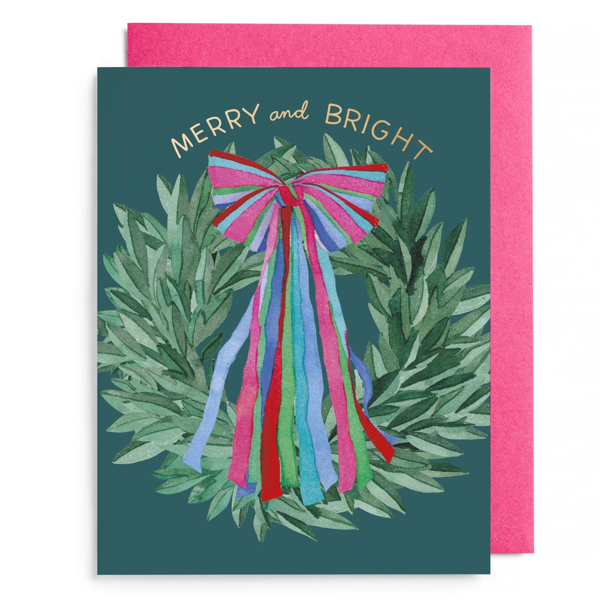 COLORFUL BOW GREETING CARD