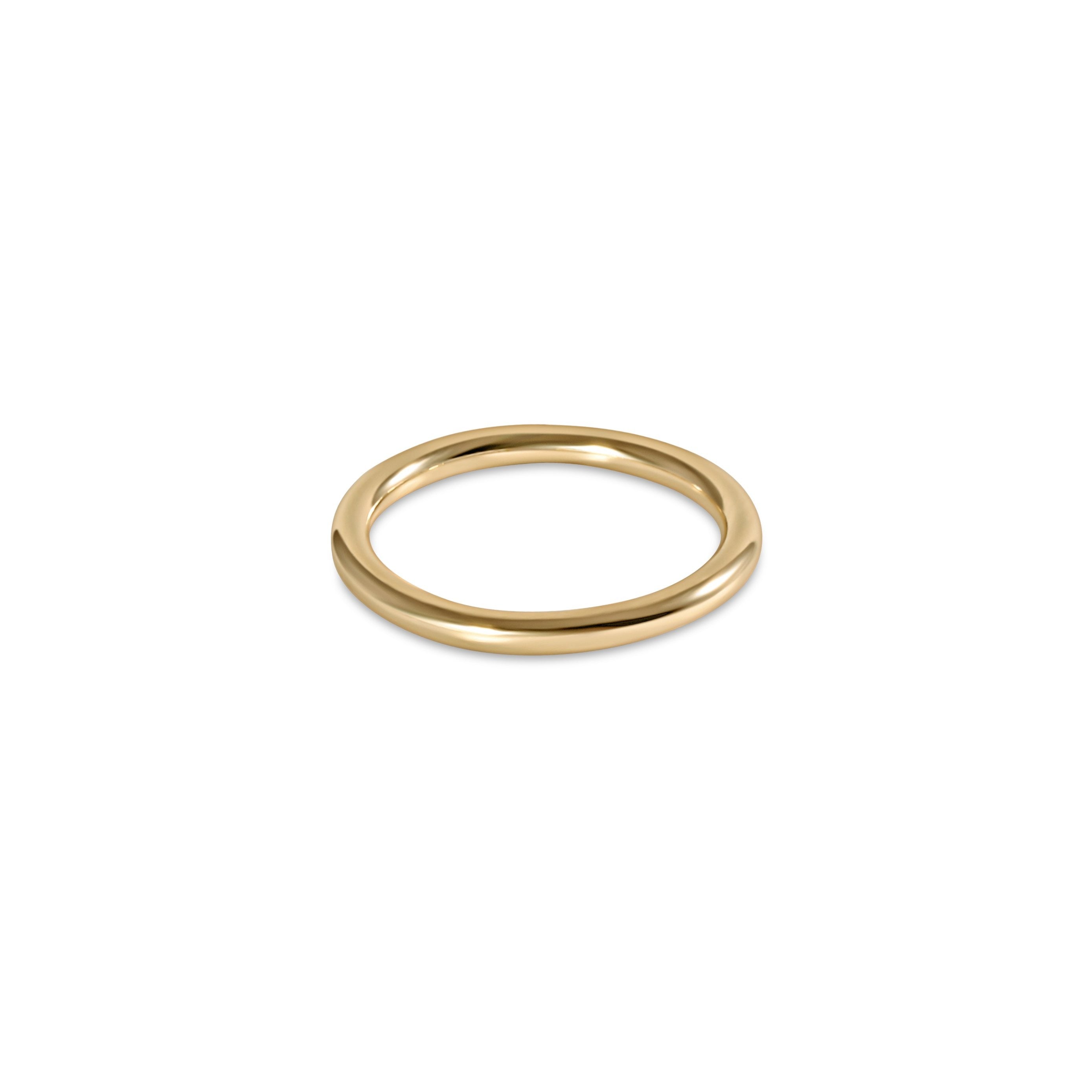 Classic Gold Thin Band Ring - Size 7