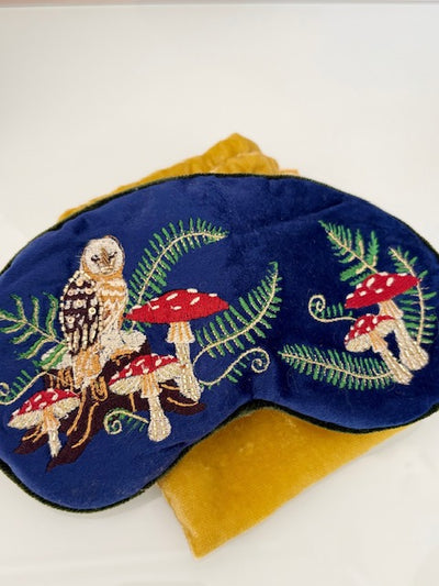 LUXURY LAVENDER EYE MASK-WOODLAND OWL