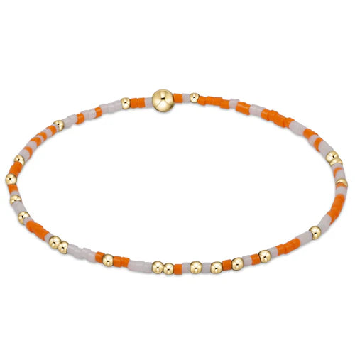 Gameday Hope Unwritten Bracelet - Orange - White