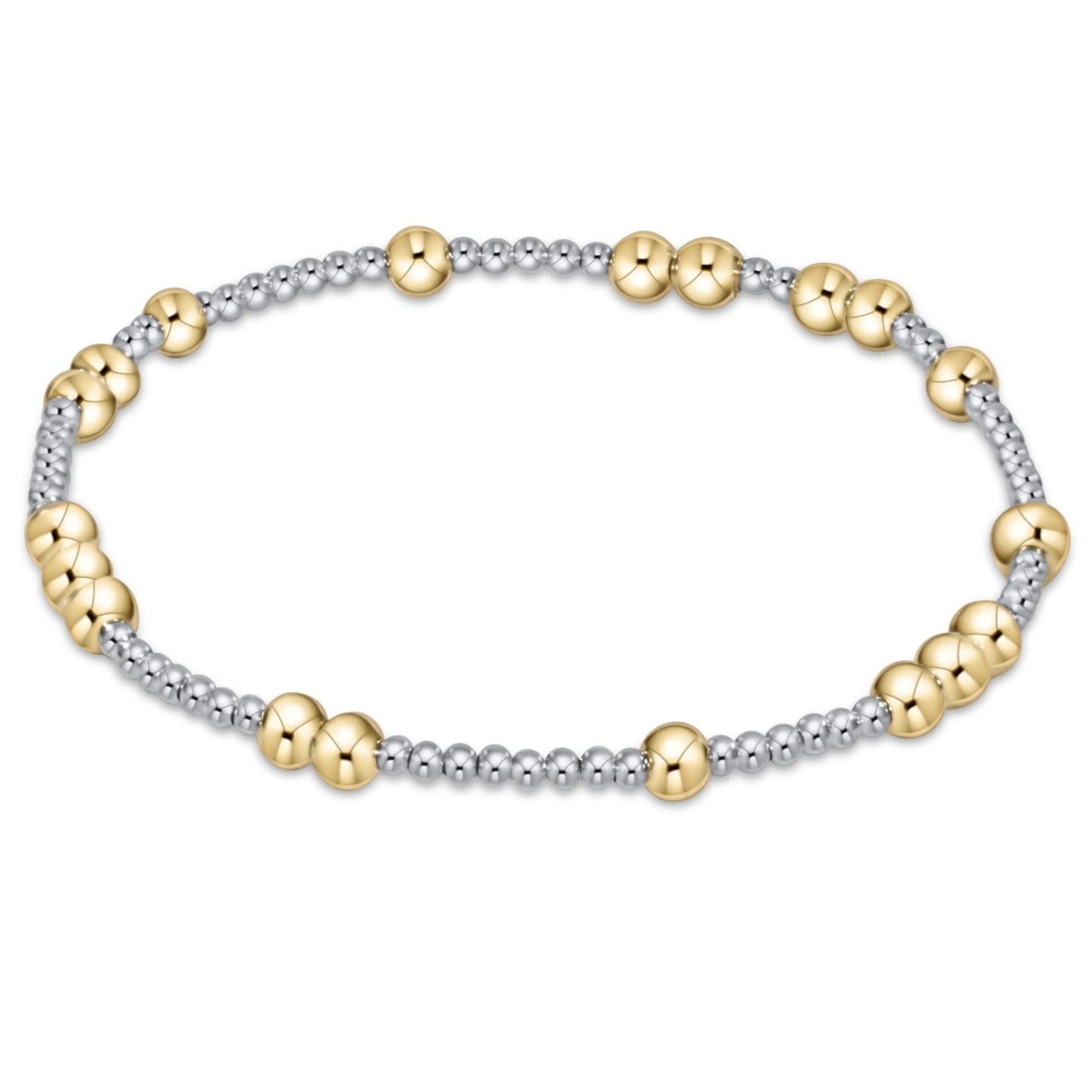 Hope Unwritten 6mm Bead Bracelet - Mixed Metal