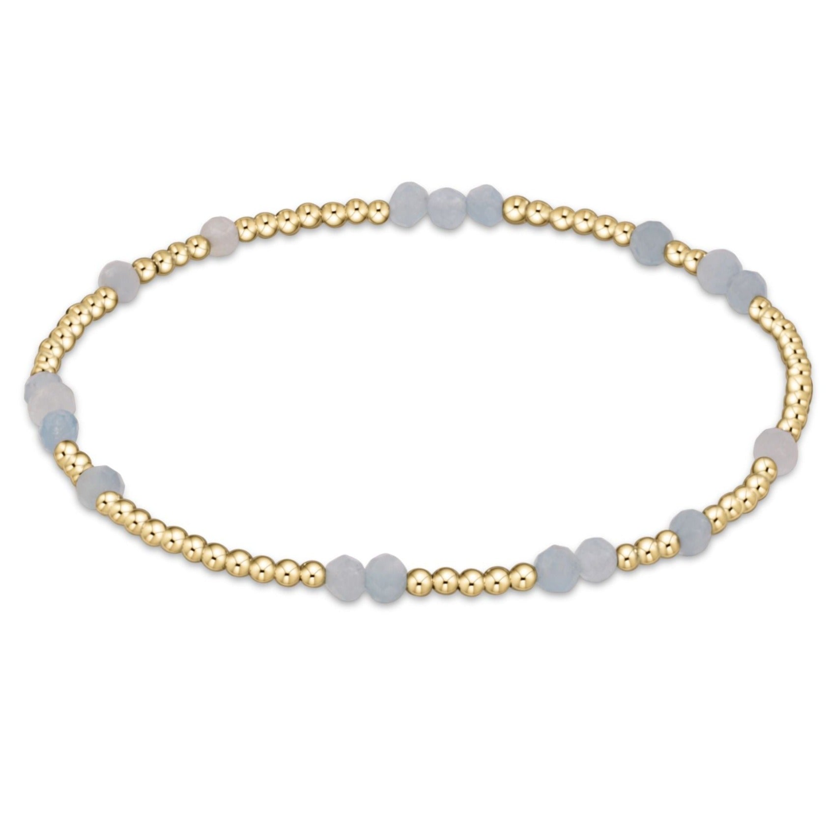 Extends - Hope Unwritten Gemstone Bracelet - Aquamarine