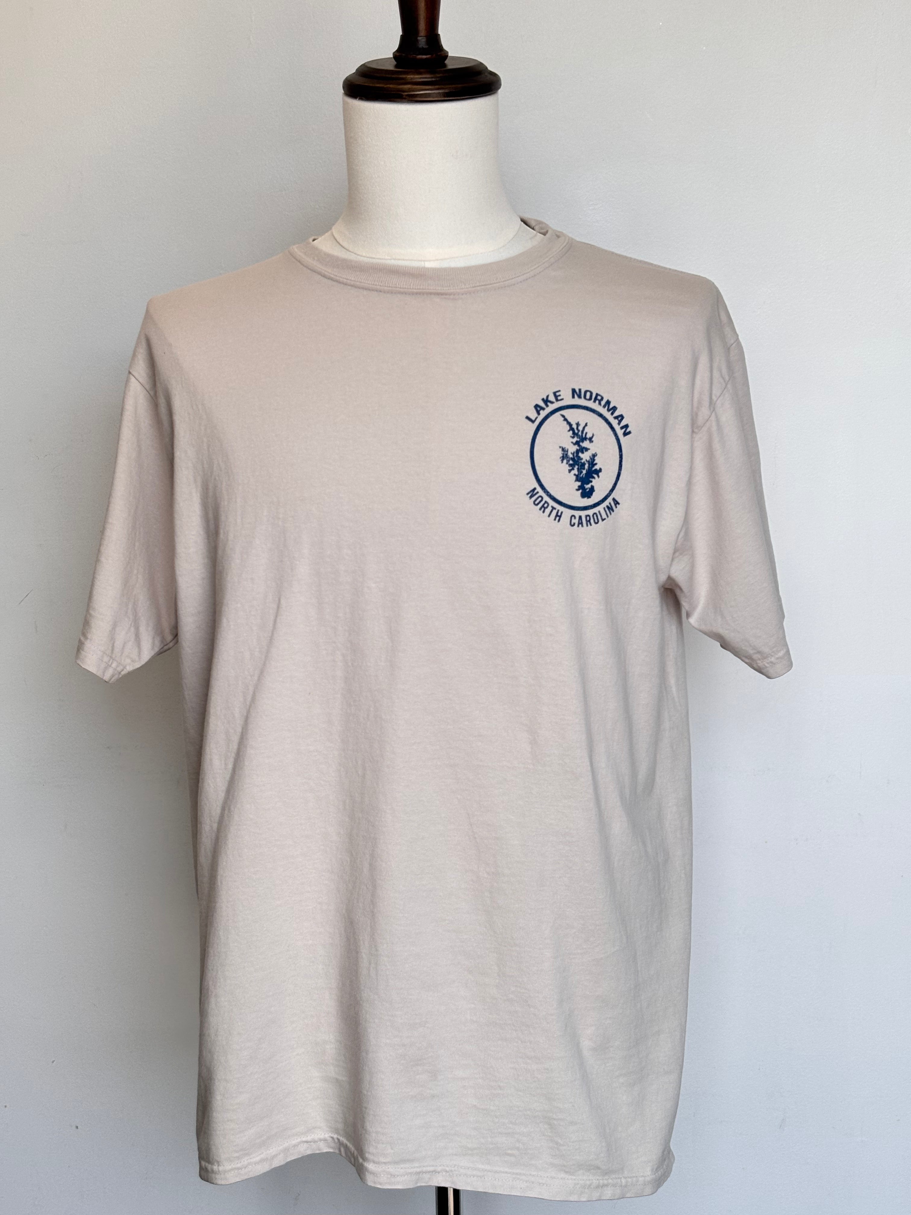 LKN MENS TEE RINGSPUN-CEMENT-XL