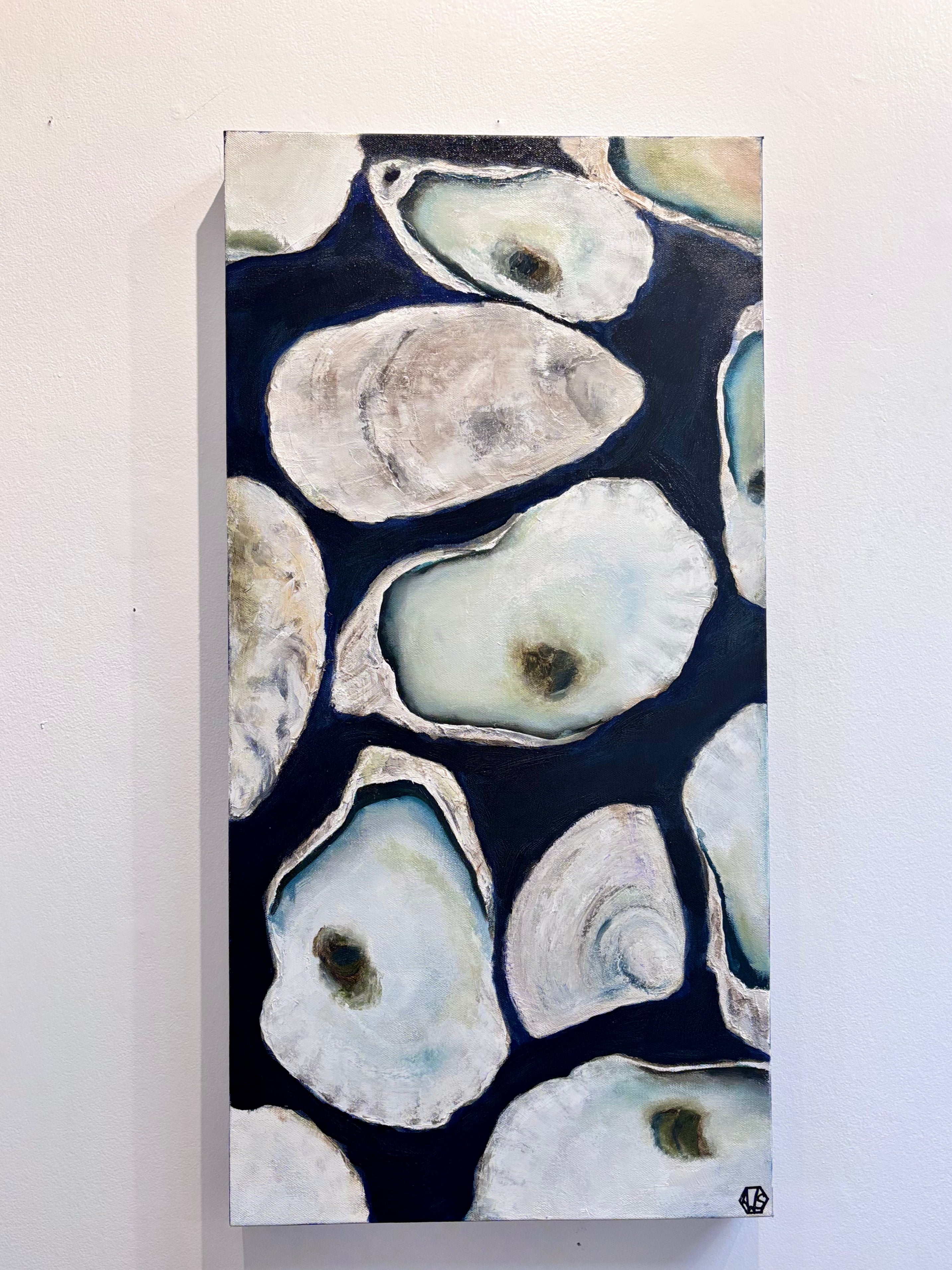 Dyptych Oyster 1 (15"x30") Oil