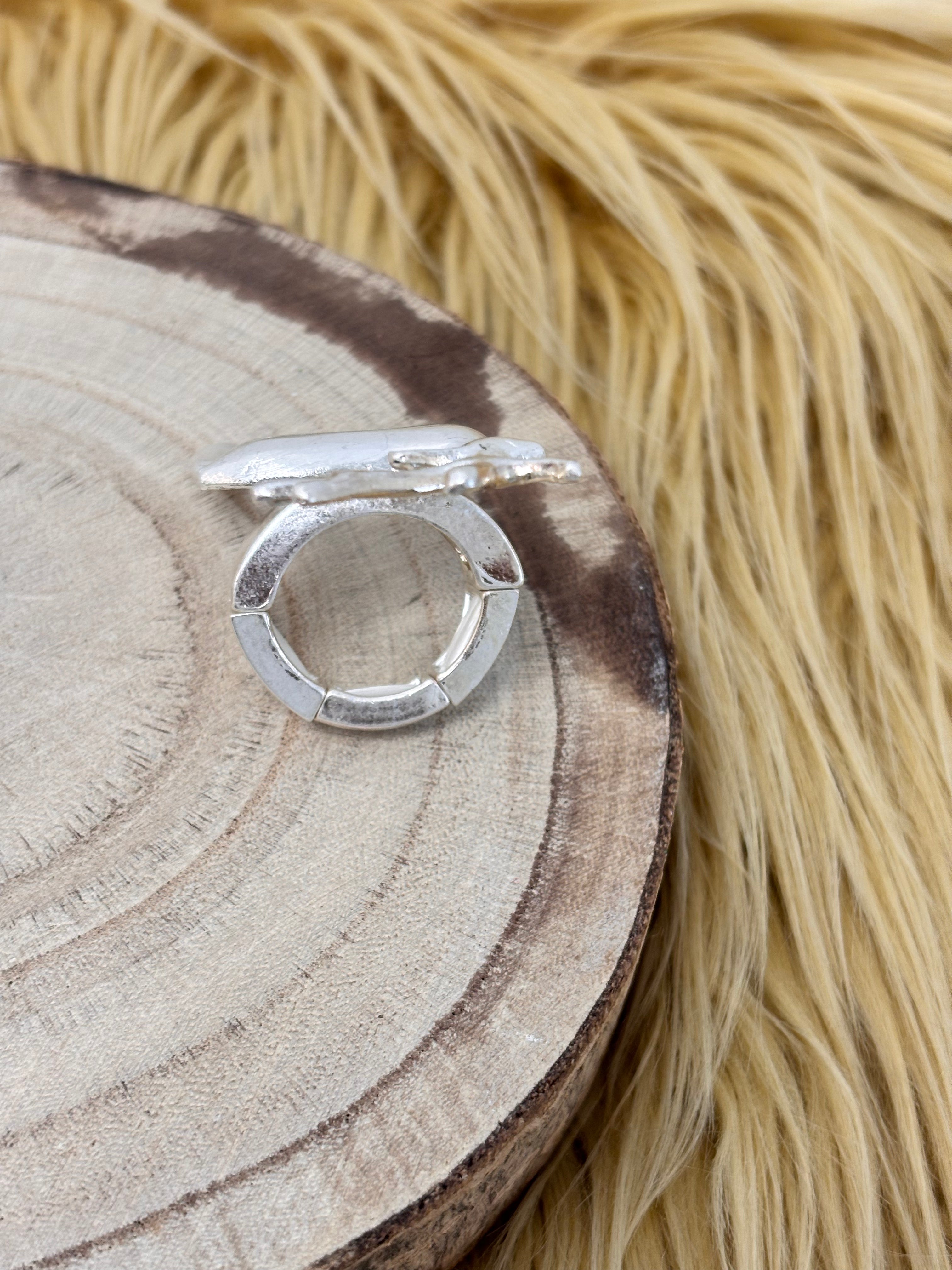 Silver Reindeer Ring