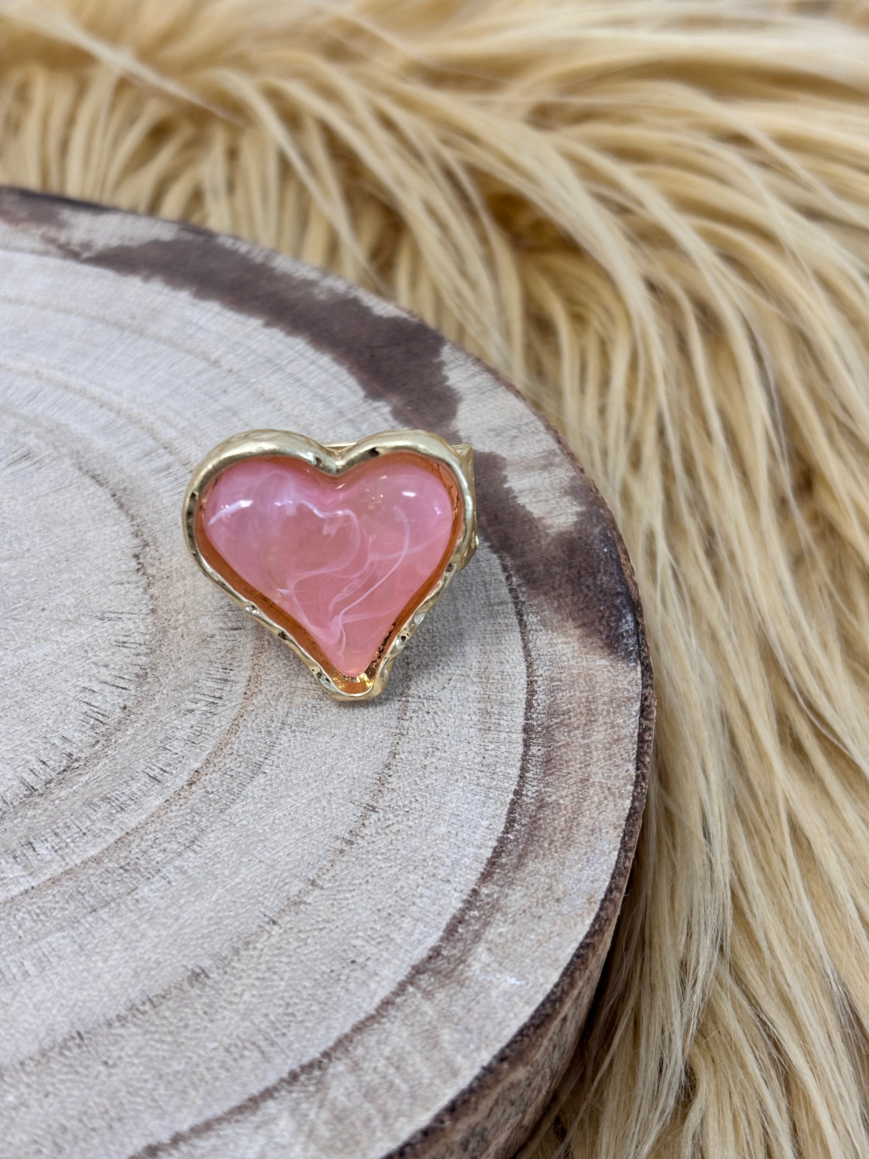 Pink Heart Ring