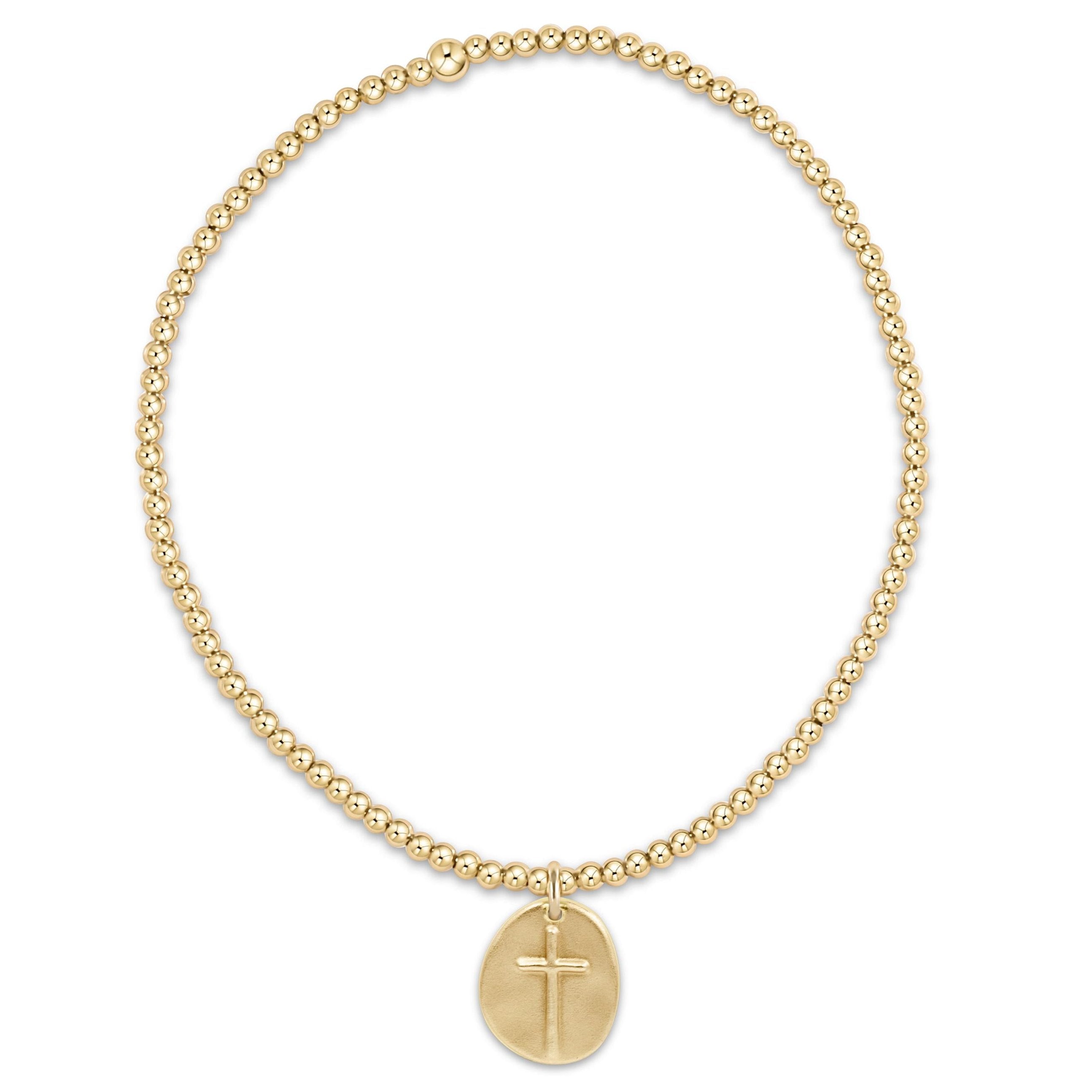 Extends - Classic Gold 2mm Bracelet - Inspire Small Gold Disc