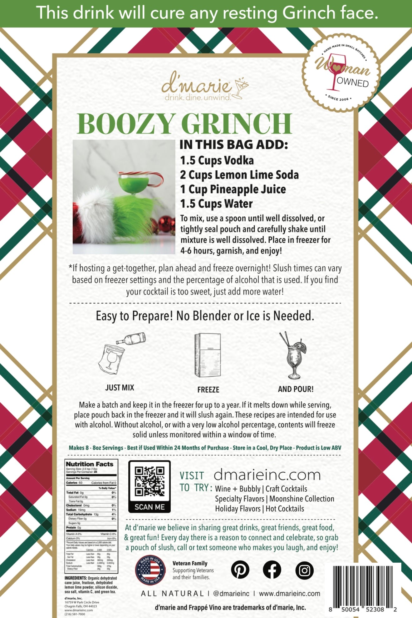 Boozy Grinch 10 oz Slush Mix