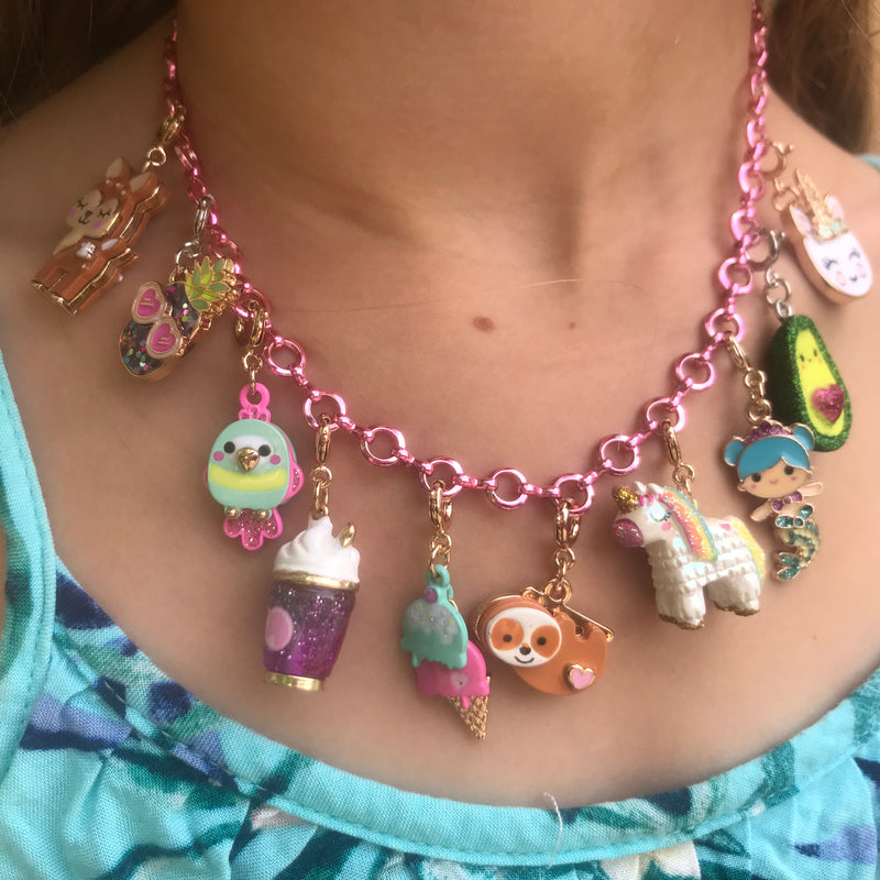 PINK CHAIN NECKLACE