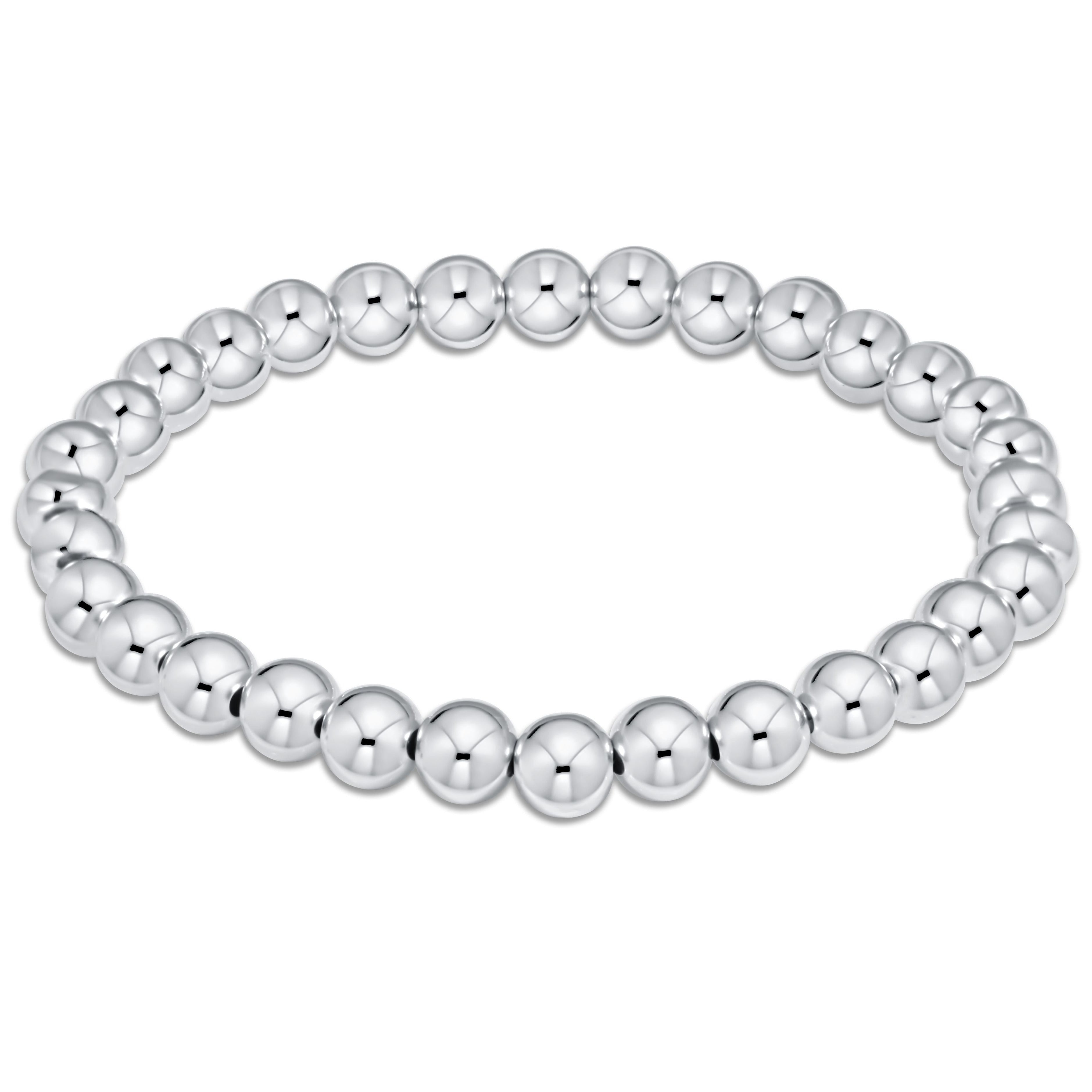 Extends - Classic Sterling 6mm Bead Bracelet
