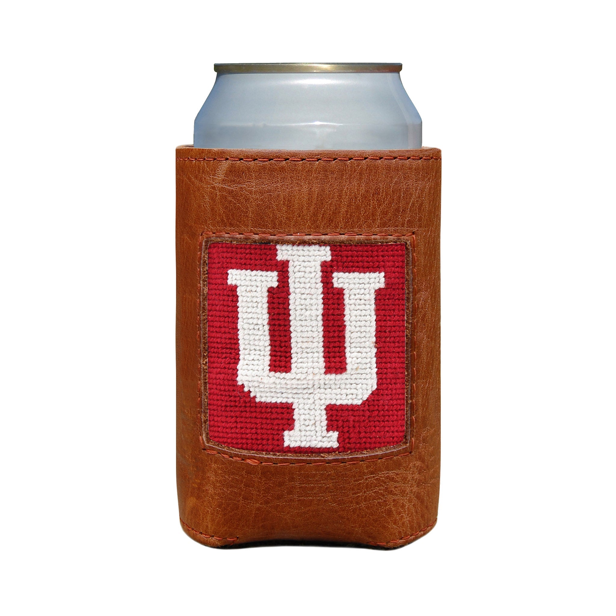 Indiana (Light Garnet) - Needlepoint Can Cooler