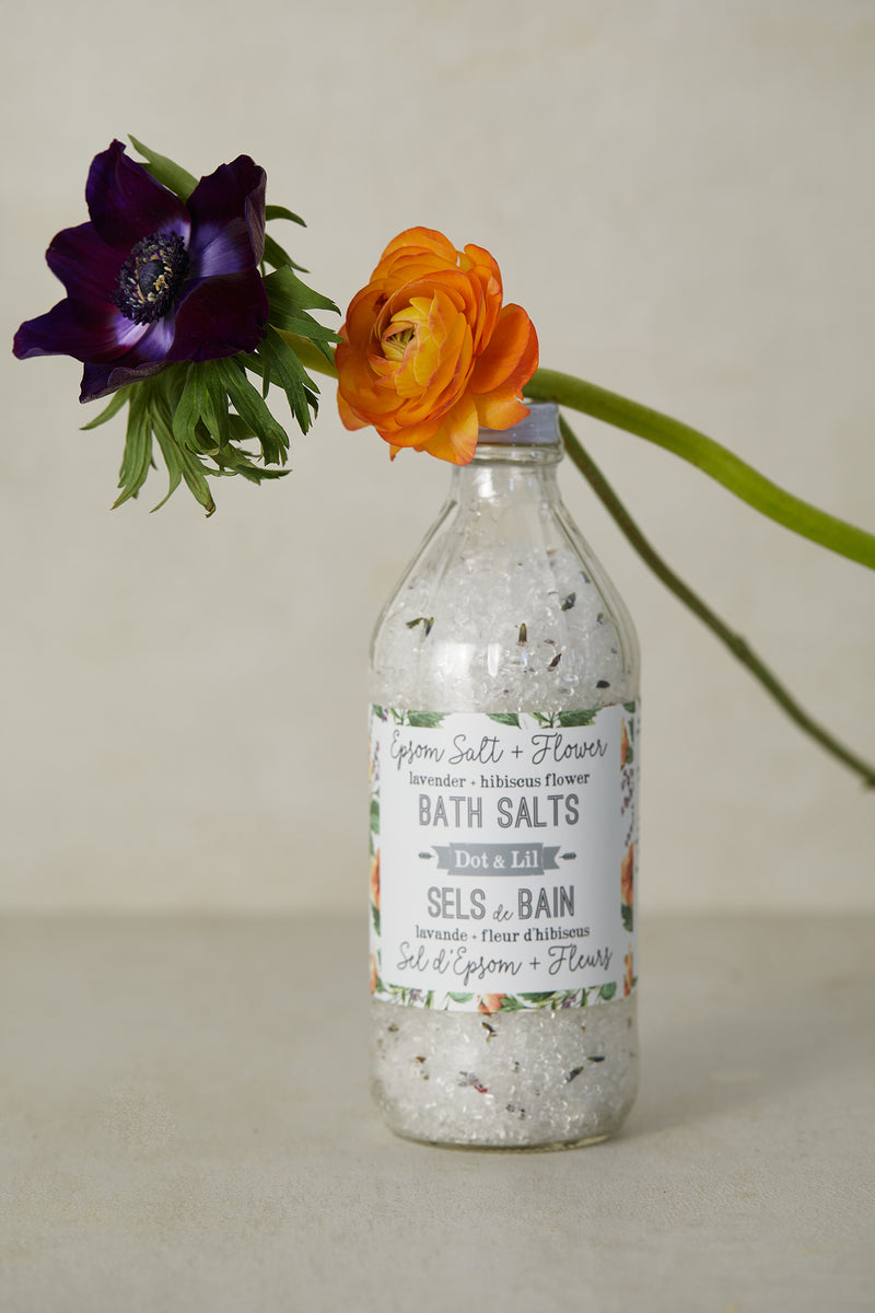 Lavender & Hibiscus Flower Bath Salts