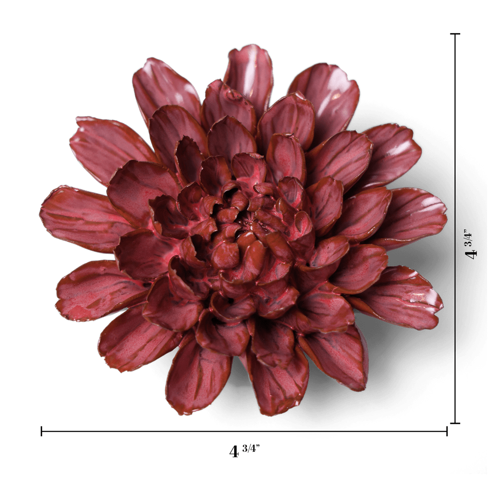 Ceramic Flower Collection Pink Medium Flower