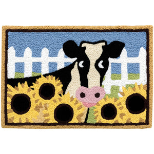 CURIOUS COW 20X30" RUG