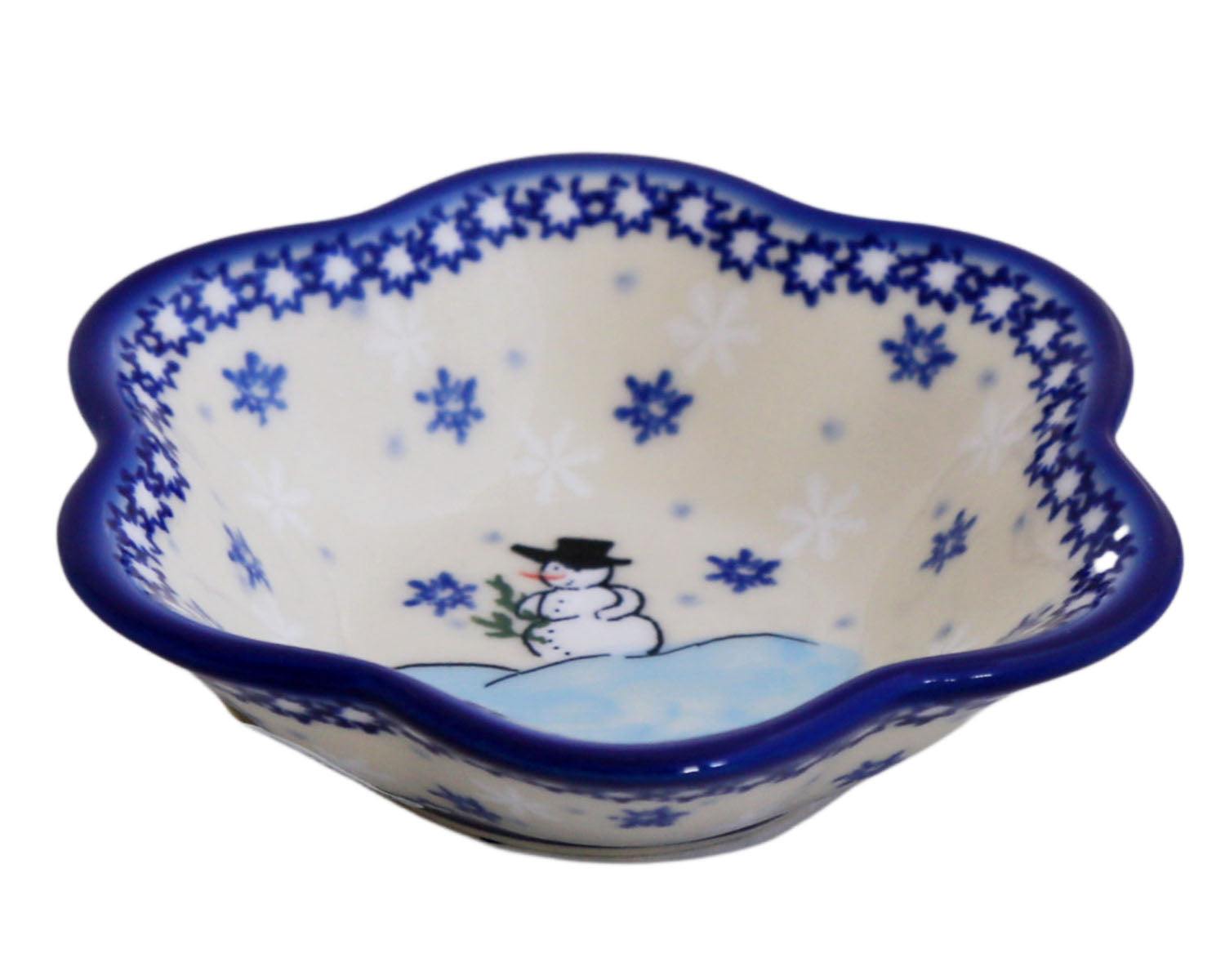Small Petal Bowl (unikat) - Polish Pottery