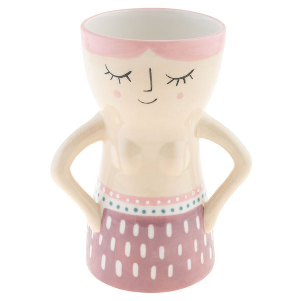 Reyna Busty Lady Vase Lilac