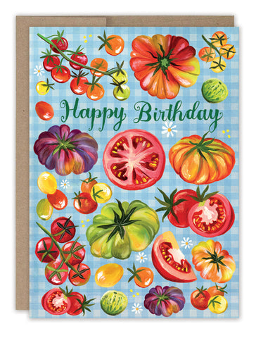 Tomatoes Birthday Card