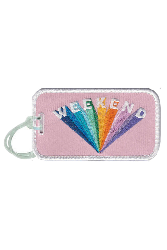 Weekend Rainbow Luggage Tag