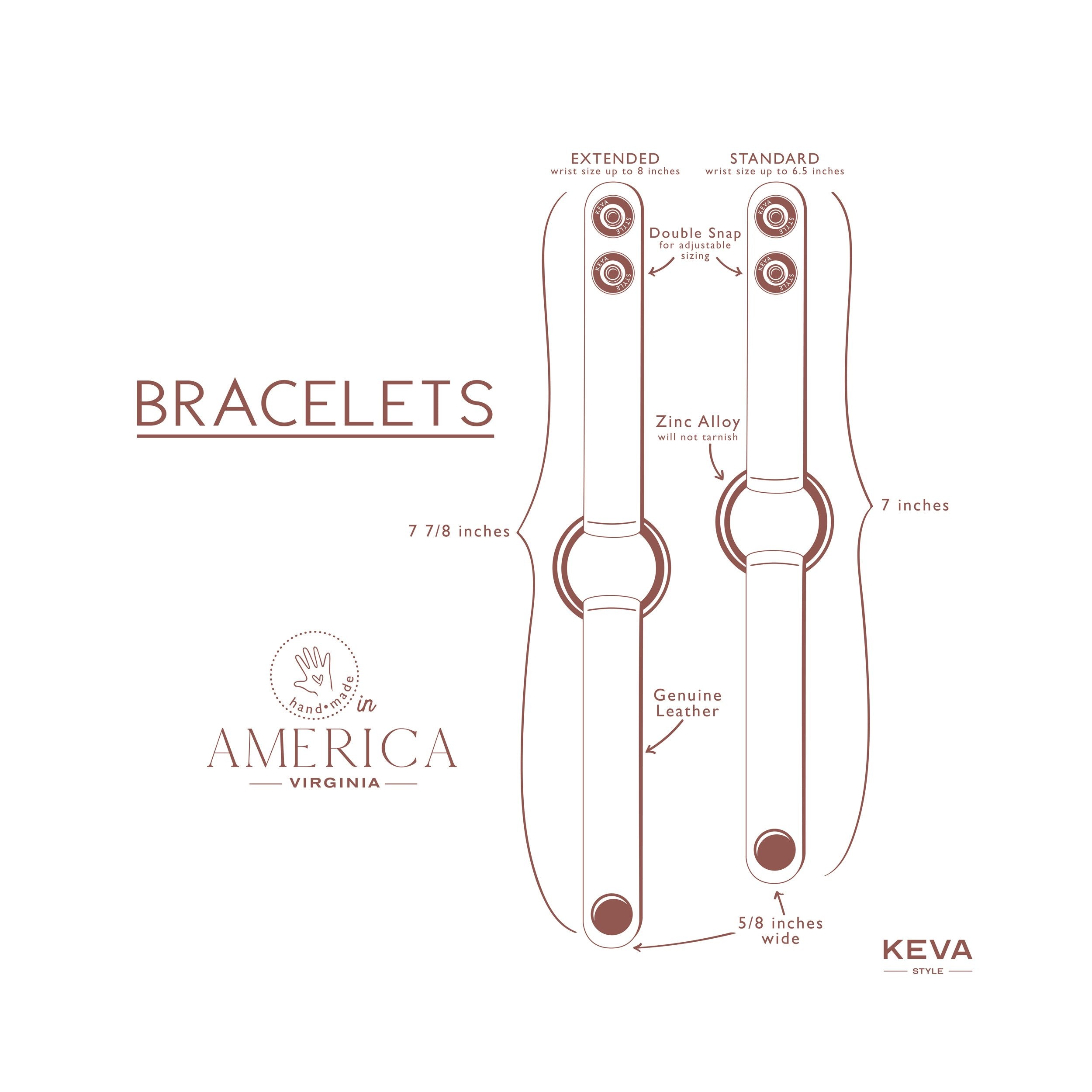 SPOTTED IN WHITE LEATHER BRACELET EXTENDED