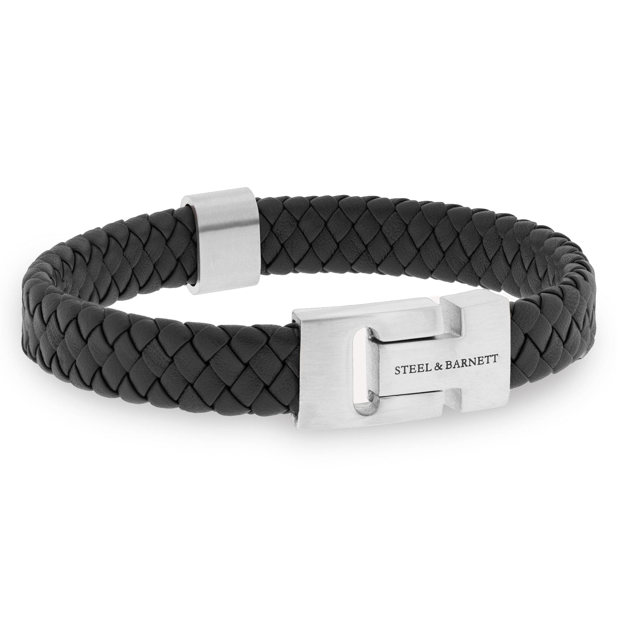 LEATHER BRACELET-HARRISON-BLACK-SMALL